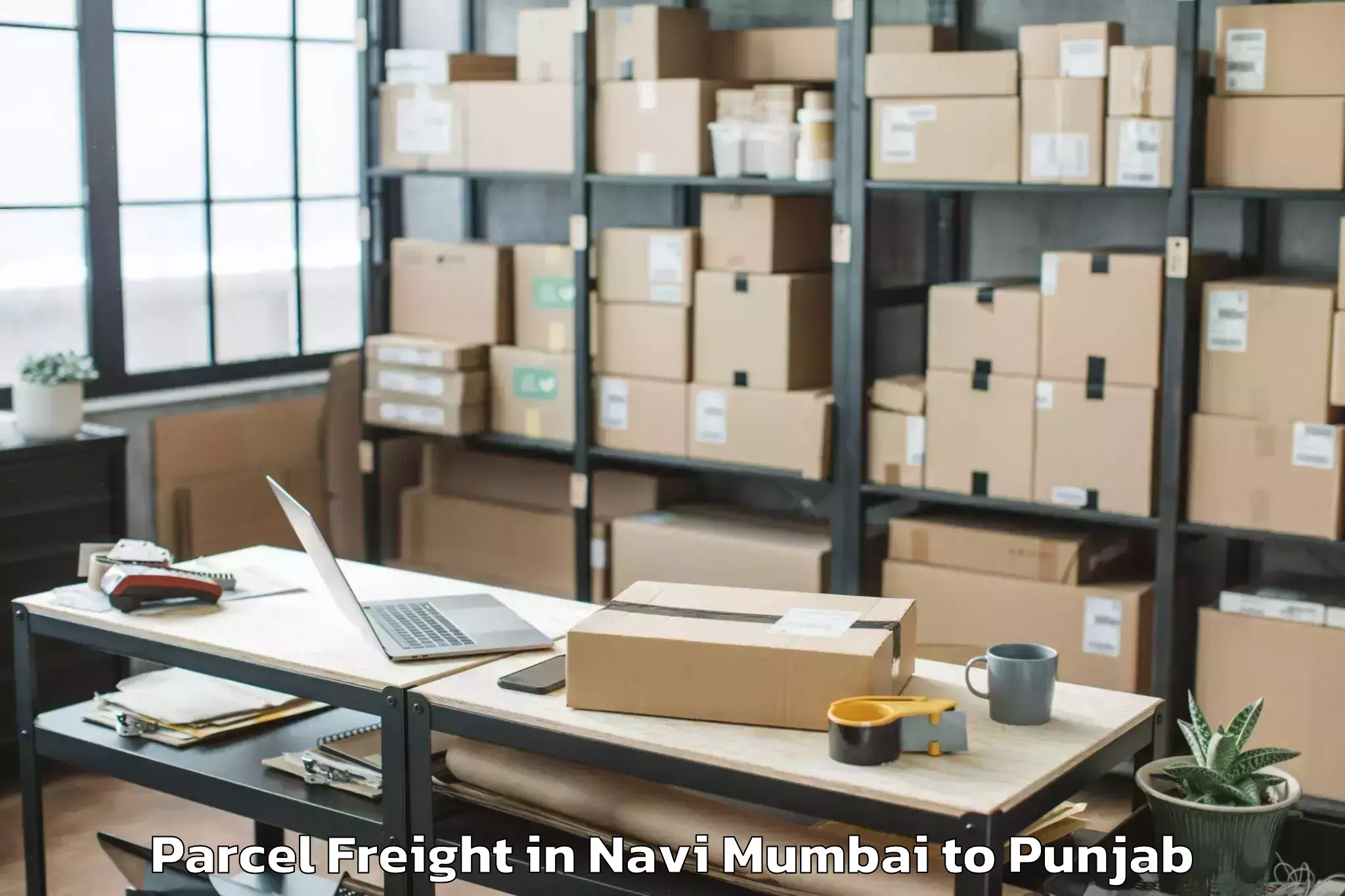 Book Navi Mumbai to Sardulgarh Parcel Freight